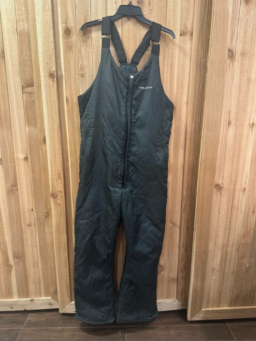 Polaris Men's Black Insulated Snow Bibs - Performance Winter Overalls